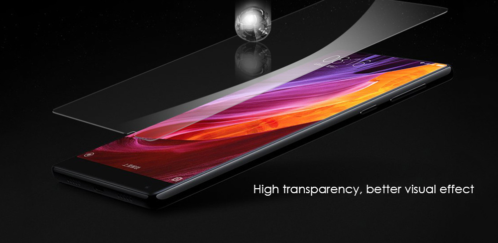 Luanke Tempered Glass Screen Protective Film for Xiaomi Mi MIX Ultra-thin 0.26mm 2.5D 9H Explosion-proof Protector